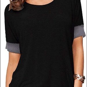 Casual loose fit Womens top
